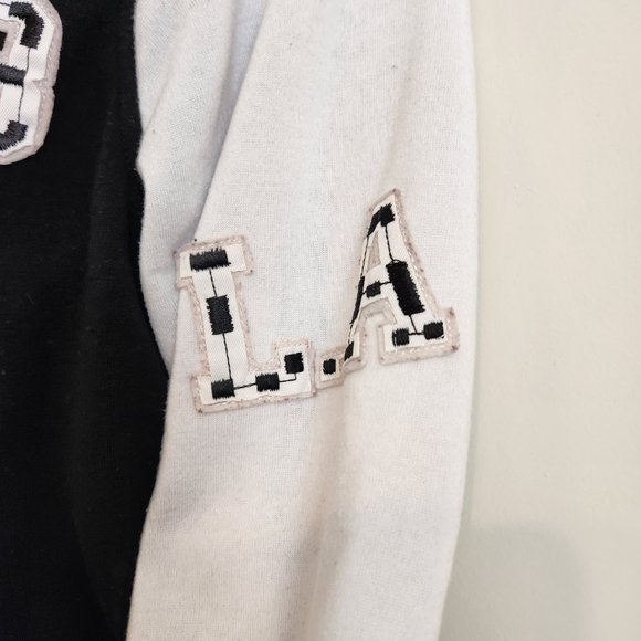 New Look LA Raiders Varsity Jacket Black/White - Picture 3 of 6